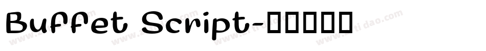 Buffet Script字体转换